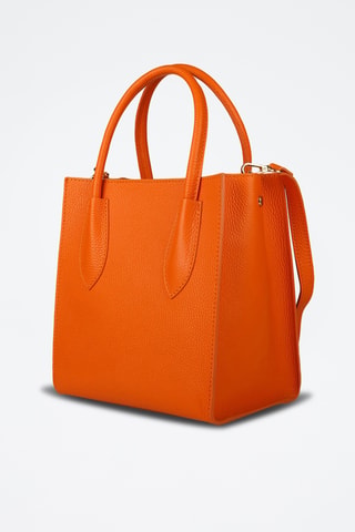 Kalfsleren Handtas - Oranje