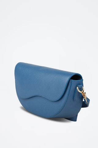 Leren Schoudertas - Donkerblauw