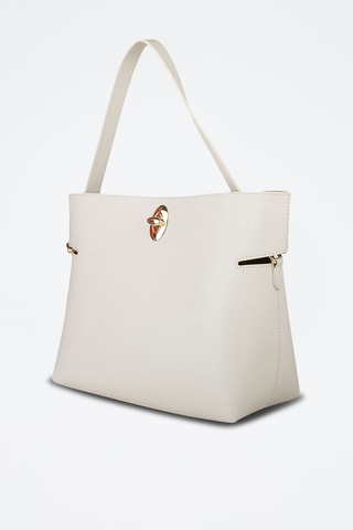 Kalfsleren Handtas - Beige