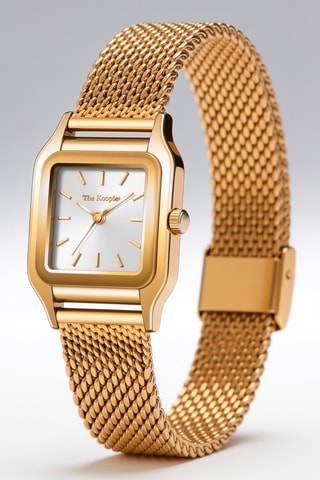 Stalen Quartz Horloge - Goudkleurig