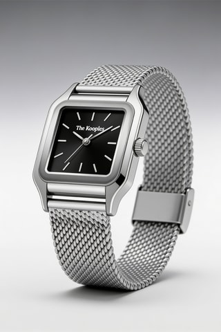 Stalen Quartz Horloge - Zilverkleurig