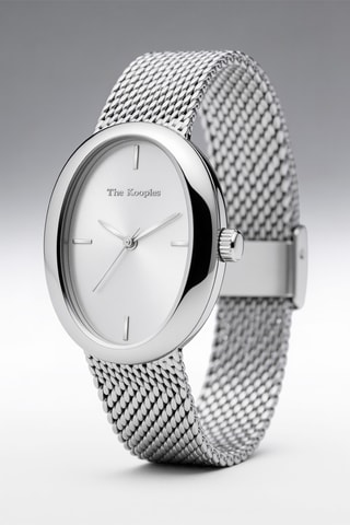 Stalen Quartz Horloge - Zilverkleurig