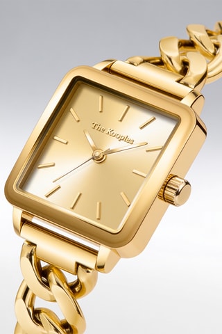 Stalen Quartz Horloge - Goudkleurig