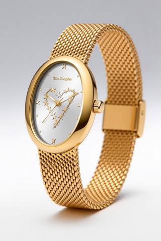 Stalen Quartz Horloge - Goudkleurig