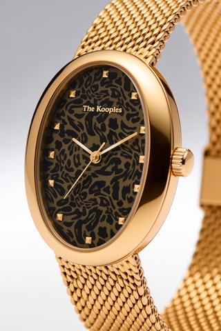 Stalen Quartz Horloge - Goudkleurig