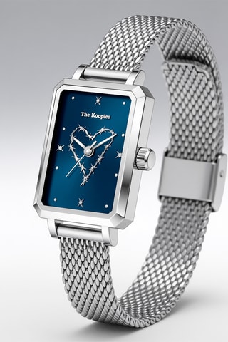 Stalen Quartz Horloge - Zilverkleurig