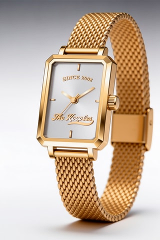 Stalen Quartz Horloge - Goudkleurig