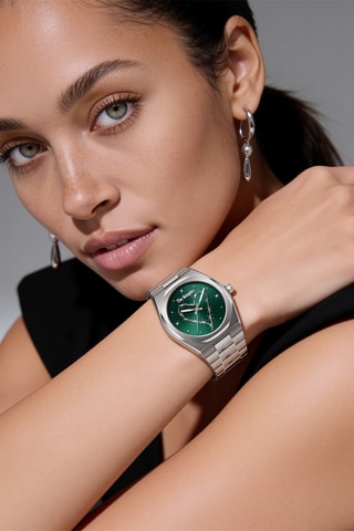 Stalen Quartz Horloge - Zilverkleurig