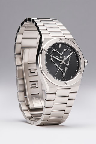 Stalen Quartz Horloge - Zilverkleurig