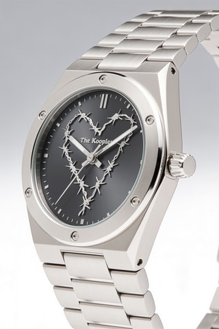 Stalen Quartz Horloge - Zilverkleurig