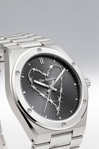 Stalen Quartz Horloge - Zilverkleurig