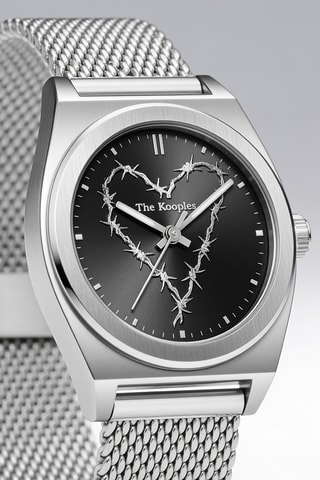 Stalen Quartz Horloge - Zilverkleurig