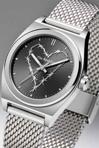Stalen Quartz Horloge - Zilverkleurig
