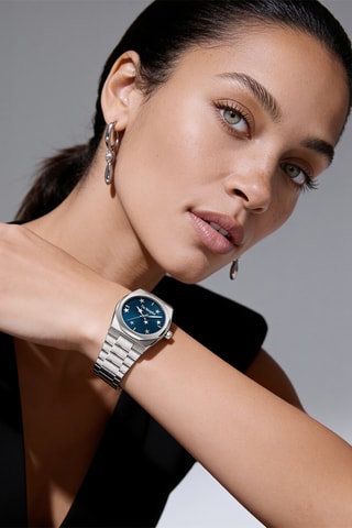 Stalen Quartz Horloge - Zilverkleurig