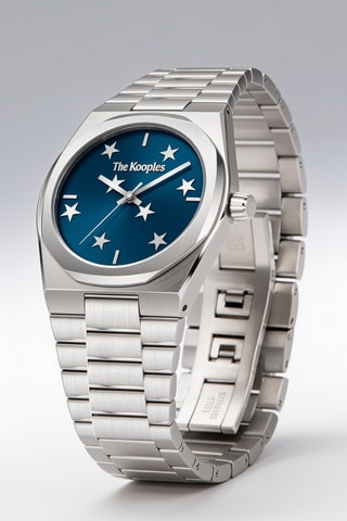 Stalen Quartz Horloge - Zilverkleurig