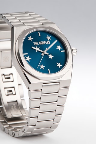 Stalen Quartz Horloge - Zilverkleurig
