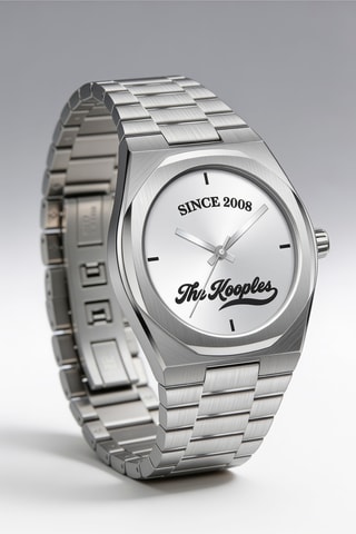 Stalen Quartz Horloge - Zilverkleurig