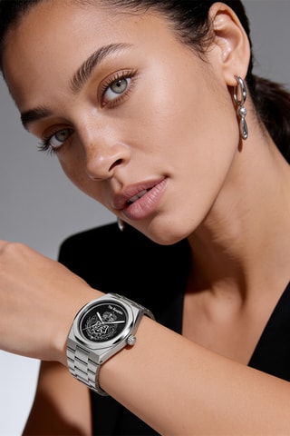 Stalen Quartz Horloge - Zilverkleurig