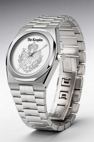 Stalen Quartz Horloge - Zilverkleurig