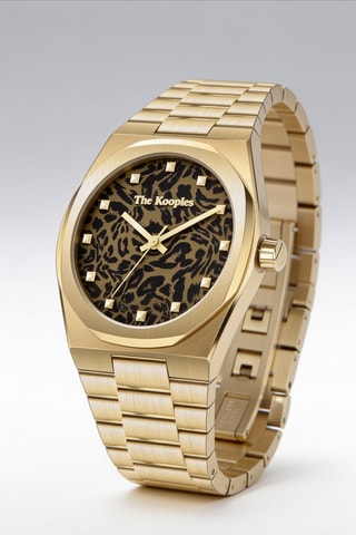 Stalen Quartz Horloge - Goudkleurig