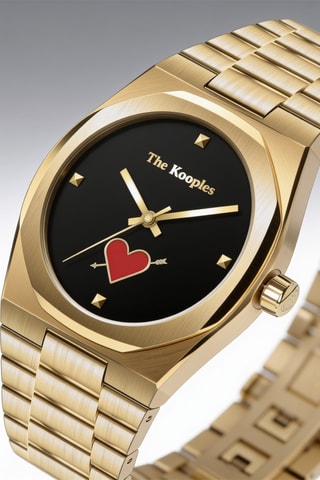 Stalen Quartz Horloge - Goudkleurig