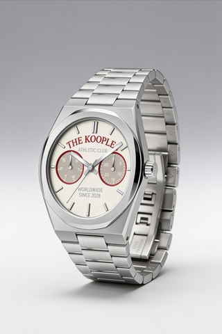 Stalen Quartz Horloge - Zilverkleurig