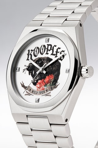 Stalen Quartz Horloge - Zilverkleurig