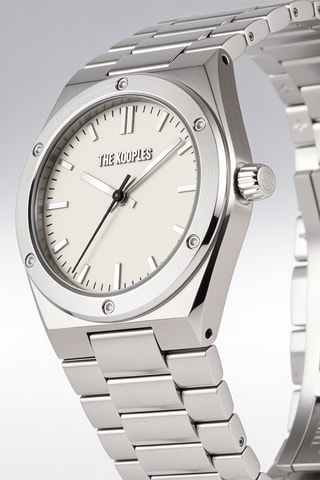 Stalen Quartz Horloge - Zilverkleurig