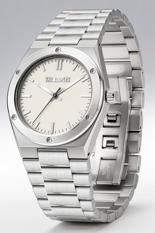 Stalen Quartz Horloge - Zilverkleurig
