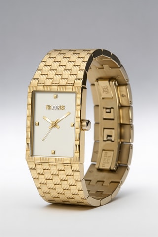 Stalen Quartz Horloge - Goudkleurig