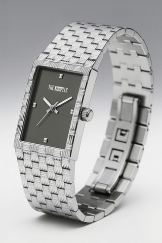 Stalen Quartz Horloge - Zilverkleurig
