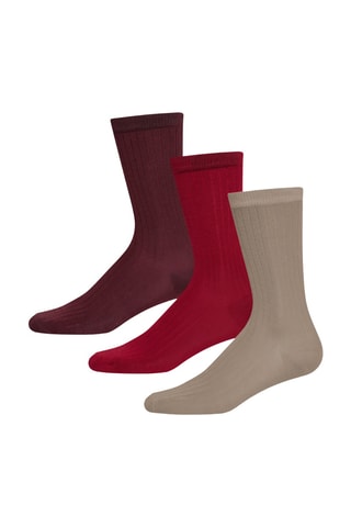 3 paires de chaussettes Viola - Beige