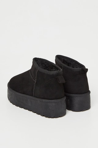 Botines forrados - Negro