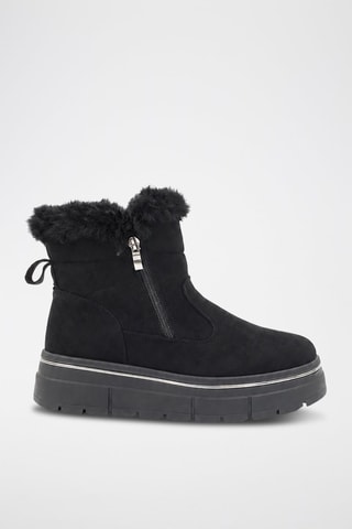 Botines forrados - Negro