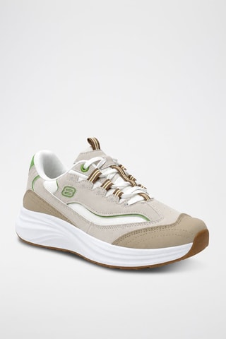 Zapatillas con plataforma - Beige
