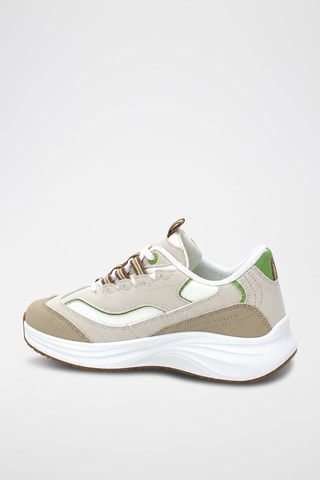 Zapatillas con plataforma - Beige