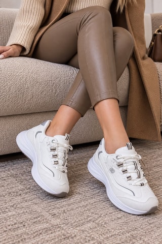 Zapatillas con plataforma - Blanco