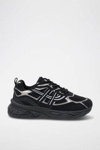 Zapatillas con plataforma - Negro