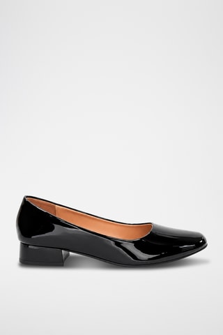 Zapatos con brillo de tacón - Negro