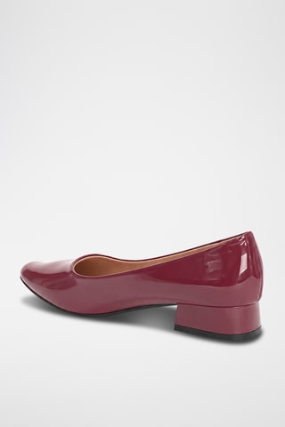 Zapatos con brillo de tacón - Burdeos