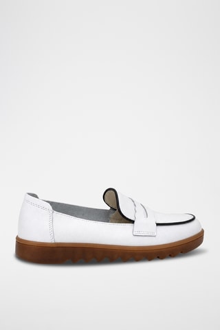 Mocasines de piel - Blanco