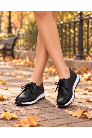 Mocasines de piel - Negro