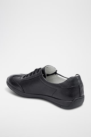 Zapatillas de piel - Negro