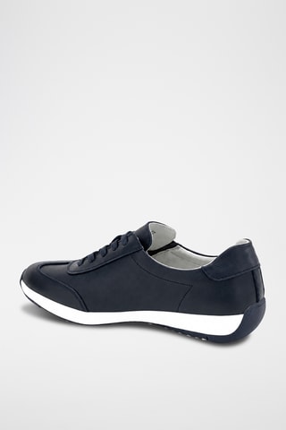 Zapatillas de piel - Azul marino