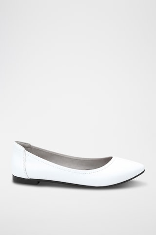 Bailarinas de piel - Blanco