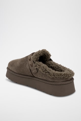 Sandalias con plataforma - Marrón