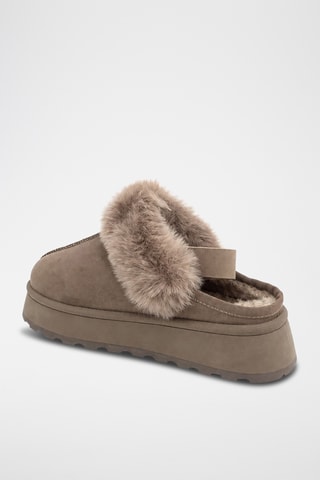 Sandalias con plataforma - Marrón