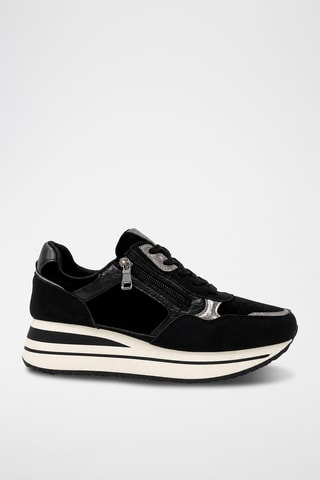 Zapatillas con plataforma - Negro