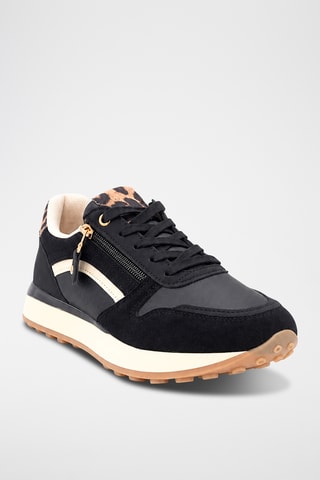Zapatillas de cuña - Negro