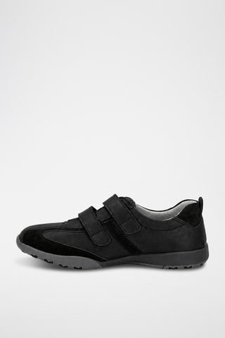 Zapatillas de piel - Negro